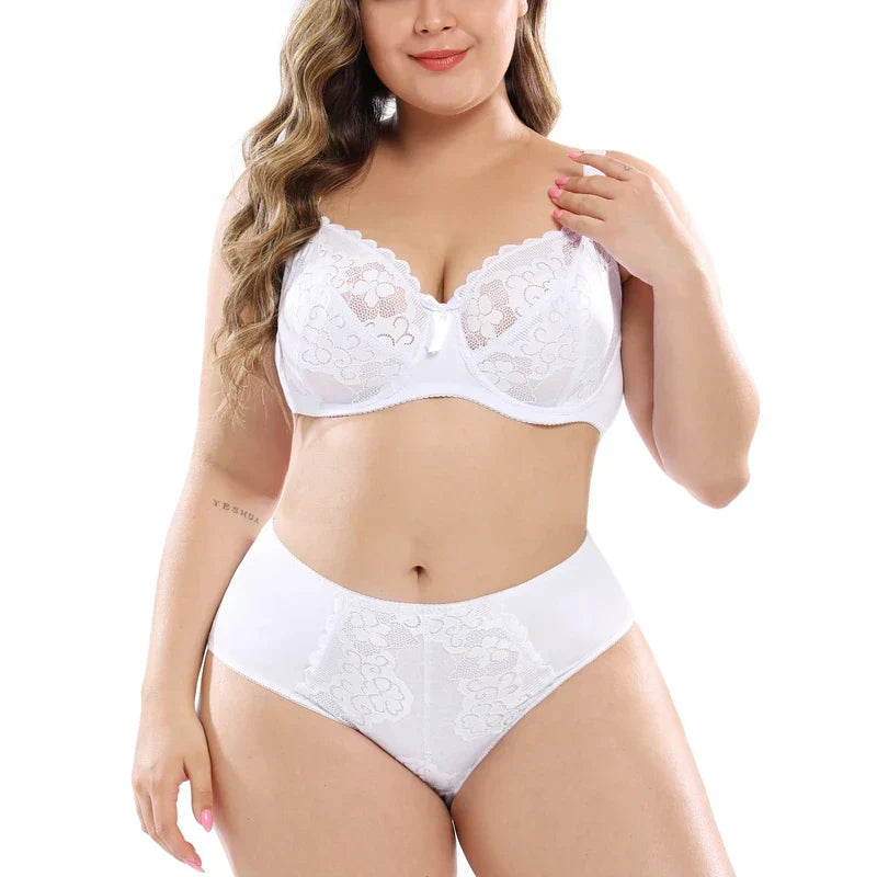 Lingerie Feminina Branca Plus Size 